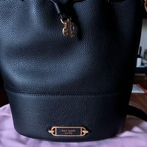 Kate Spade Black Leather Gramercy Bag Medium